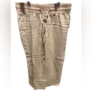 Forever 21 tan linen pants size medium
